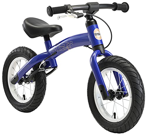 BIKESTAR Bicicleta sin Pedales para niños y niñas | Bici 12 Pulgadas a Partir de 3-4 años con Freno | 12" Edición Sport Azul