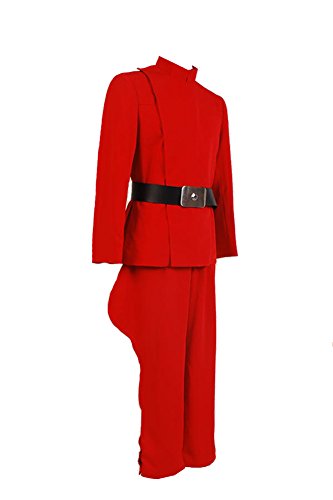 Bilicos Estrella Imperial Officer Red Uniforme Traje de Cosplay Disfraz Hombres Caballeros S