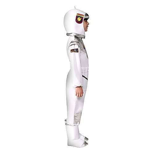 BING FENG Traje de Espacio de Espacio Blanco Cosplay Astronauta Uniforme Uniforme Disfraz de Halloween para niños (Color : White, Size : L)