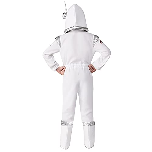 BING FENG Traje de Espacio de Espacio Blanco Cosplay Astronauta Uniforme Uniforme Disfraz de Halloween para niños (Color : White, Size : L)