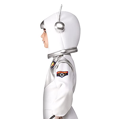 BING FENG Traje de Espacio de Espacio Blanco Cosplay Astronauta Uniforme Uniforme Disfraz de Halloween para niños (Color : White, Size : L)