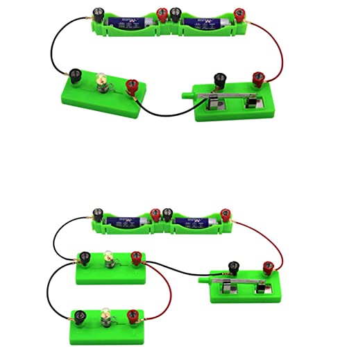 BJH Experimento de electromagnetismo físico - Kits de experimentación de Circuito y magnetismo, Kit Experimento de Circuito básico Experimentos creativos Ciencia Juguete para niños