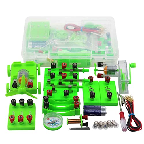 BJH Experimento de electromagnetismo físico - Kits de experimentación de Circuito y magnetismo, Kit Experimento de Circuito básico Experimentos creativos Ciencia Juguete para niños