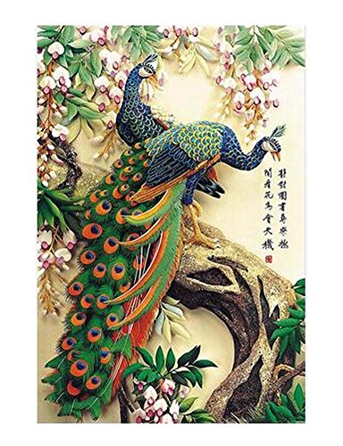 Black Temptation [Pavo Real] 1000 Piece Wooden Jigsaw Puzzles Classic Rompecabezas de Juguete