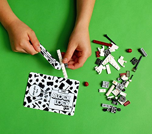 BLOCK LOCK ® Toy glue for LEGO ®, MEGA BLOK, KINEX toys, building bricks + blocks 50 ml spout pouch