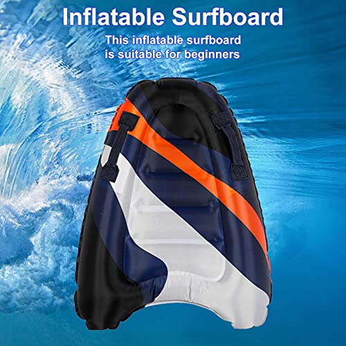 Bodyboard hinchable para adultos y niños, tobogán acuático, tabla de surf, tabla de surf con asas, para adultos, niños, playa, surf, natación, deportes al aire libre, piscina, fiesta, flotabilidad