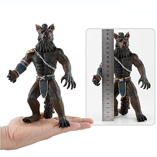 BOHS Figura de acción sólida del Hombre Lobo con 2 Armas, Juguete Modelo Fantacy, 7,7 Pulgadas / 19,5 centímetros