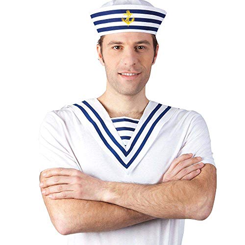 Boland-29281 Sailor Capa, color azul/blanco, Talla única (Ciao Srl 29281)