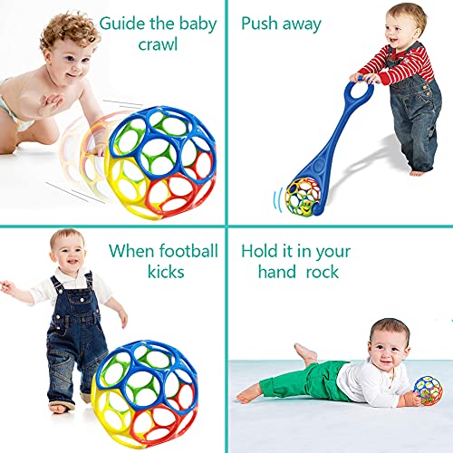 Bolas Sensoriales para El Bebé Niño Sensoriales Bolas Masaje De Silicona Texturizada Multi Bola Juguete Mano Shake Bright Starts Ball Pleable Grasping Niño Toque Mano Bola para Niños