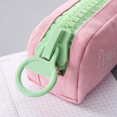 Bolsa de Almacenamiento de papelería Simple,Bolsa de papelería de Estudiante con Cremallera Grande, Bolsa de Lona, ​​S1,para Adultos, niños, niñas