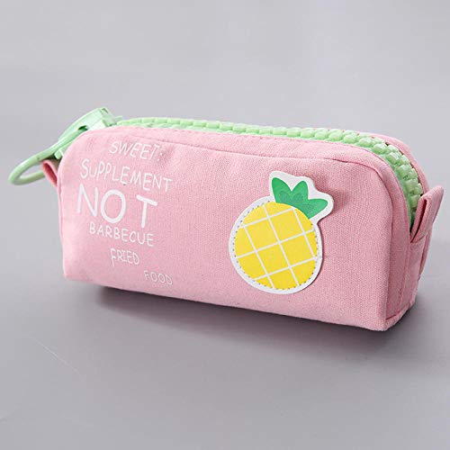 Bolsa de Almacenamiento de papelería Simple,Bolsa de papelería de Estudiante con Cremallera Grande, Bolsa de Lona, ​​S1,para Adultos, niños, niñas