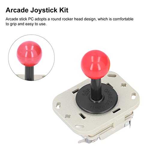 Botones de Arcade 1 Jugador Kit de Bricolaje Joystick 10 Piezas Botón de Empuje Kits de Juegos de Lucha de Arcade de Bricolaje Y Juegos de Super Street Fighter para Juegos de PC Arcade Stick Mame