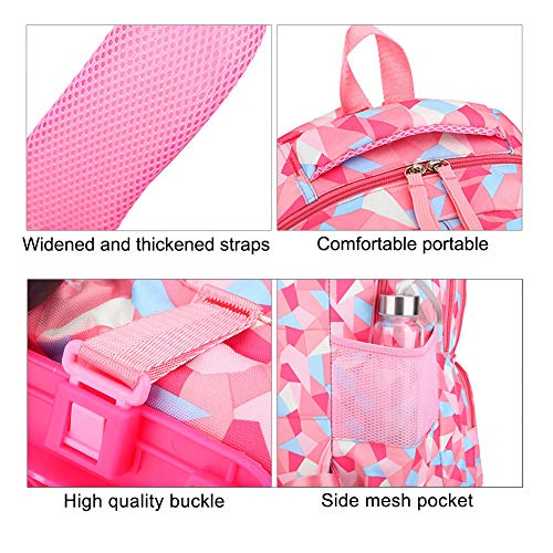 BOZONLI Mochilas Escolares con Ruedas, Bolsas Escolares con Ruedas Niña Mochilas Escolar Trolley para Niñas Estuches Escolares para Niñas y Niños