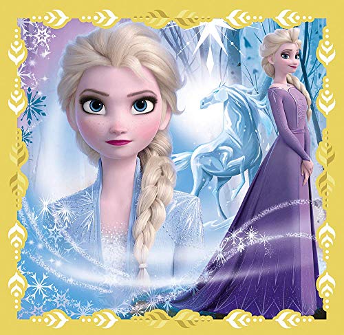 Brandsseller Juego 3 en 1 para niños, 3 puzles con motivos de Frozen 3 La reina de hielo