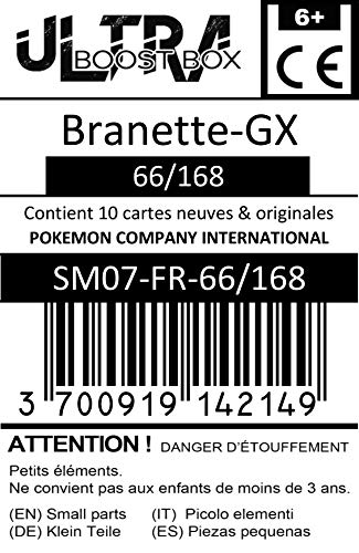 Branette-GX 66/168 - #myboost X Soleil & Lune 7 Tempête Céleste - Coffret de 10 Cartes Pokémon Françaises