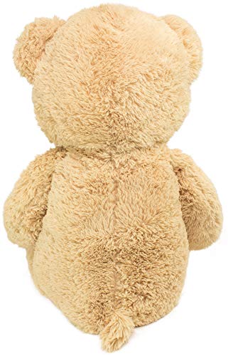 BRUBAKER Peluche Gigante XXL - Oso / Osito de Peluche - 100 cm - Beige - 'Happy Birthday' corazón de Peluche Incluido