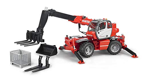 BRUDER - Telescopica Manitou MRT 2150 con accesorios - escala 1:16 - 02129