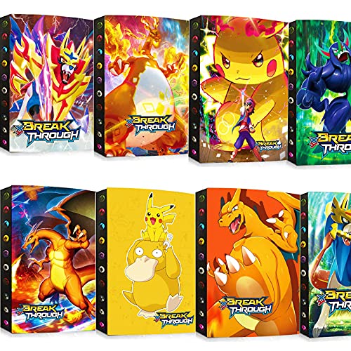 bsdppt Album compatible con cartas Pokemon vmax, libro de tarjetas, tcg, funda para tarjetas de juguetes, soporte para álbum de tarjetas coleccionables GX, capacidad para 432 tarjetas-HY13