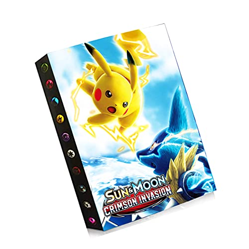 bsdppt Album compatible con cartas Pokemon vmax, libro de tarjetas, tcg, funda para tarjetas de juguetes, soporte para álbum de tarjetas coleccionables GX, capacidad para 432 tarjetas-HY13