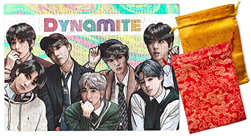 BTS Grupo Kpop Boy Band Puzzle fluorescente 300 piezas A3 adultos ilustrado puzle regalo para adultos arte dibujado a mano (Style 1)