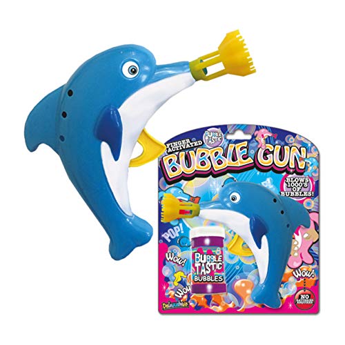 Bubble Gun - Delfín de Deluxebase. Juguete de Animales soplador de Burbujas para niños. Juguete de Burbujas Divertido con el Que Tener Horas de diversión