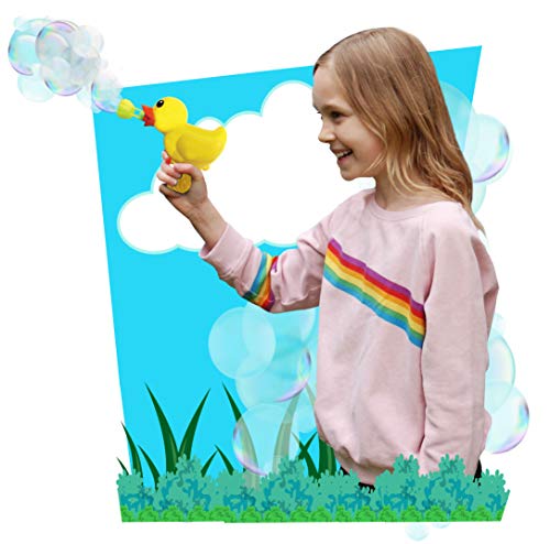 Bubble Gun - Pato de Deluxebase. Juguete de Animales soplador de Burbujas para niños. Juguete de Burbujas Divertido con el Que Tener Horas de diversión