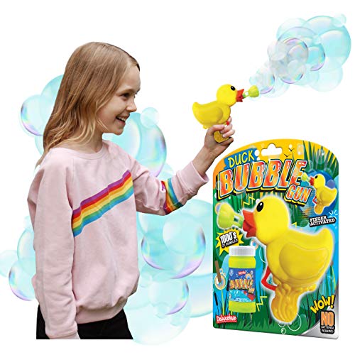 Bubble Gun - Pato de Deluxebase. Juguete de Animales soplador de Burbujas para niños. Juguete de Burbujas Divertido con el Que Tener Horas de diversión