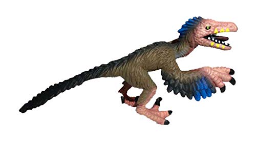 Bullyland 61312-Figura de Juego Mini Dinosaurio Velociraptor, Aprox. 4,5 cm de Altura, Figura Pintada a Mano, sin PVC, para Que los niños jueguen con imaginación, Color Colorido (Bullyworld 61312)