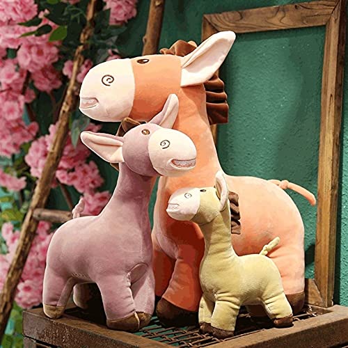 BXSM Peluche Toys Toys Funny Burro Figurine Capacitación Pequeño Donkey Peluche Toy Mabu Muñeca Muebles Muebles Niño Cumpleaños Regalo (Color : Green, Size : 30cm)