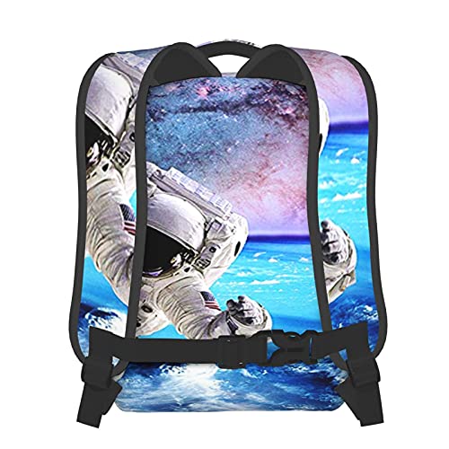 BYETWIK Mochilas Escolares Niños Niñas, Mochilas Hombre Mujer, Casual Deporte Playa Viaje Compras Bolsa Escolar, Mochilas Escolares Astronauta de la Galaxia de la NASA