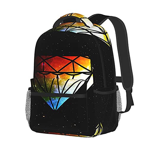 BYETWIK Mochilas Escolares Niños Niñas, Mochilas Hombre Mujer, Casual Deporte Playa Viaje Compras Bolsa Escolar, Mochilas Escolares Diamante de la galaxia