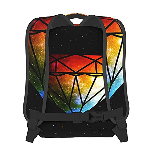 BYETWIK Mochilas Escolares Niños Niñas, Mochilas Hombre Mujer, Casual Deporte Playa Viaje Compras Bolsa Escolar, Mochilas Escolares Diamante de la galaxia