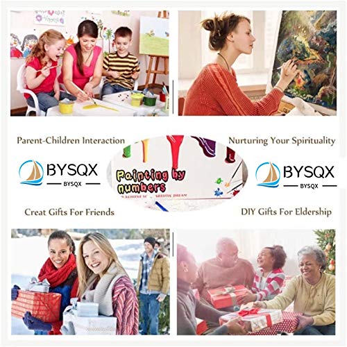 BYSQX Pintar por Numeros para Adultos Niños Principiantes DIY Pintura Acrílica Kit De Pintura por Números con Pinceles Y Pinturas - Papel De Payaso De Película 30X40Cm (Sin Marco)