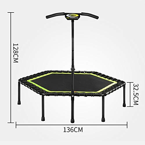 Cama elástica plegable de 40 pulgadas, con alfombrilla de seguridad, con muelle grueso sin reposabrazos, carga de 150 kg, apta para niños y adultos