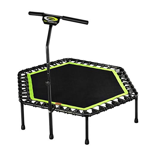 Cama elástica plegable de 40 pulgadas, con alfombrilla de seguridad, con muelle grueso sin reposabrazos, carga de 150 kg, apta para niños y adultos