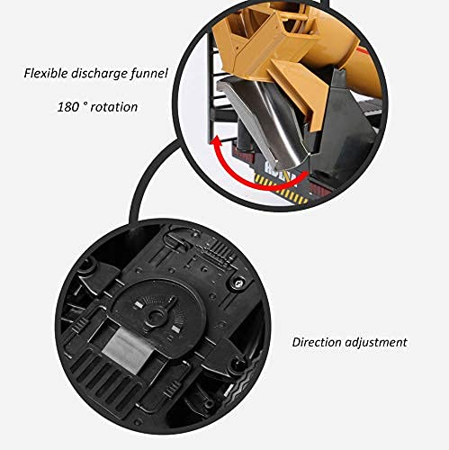 Camión De Ingeniería De Control Remoto, Hormigonera, Camión De Ingeniería De Construcción De 2.4Hz, Soporte Mezclador Rotativo, Descarga Automática, Con Diseño De Luz Y Sonido, Distancia De Control R