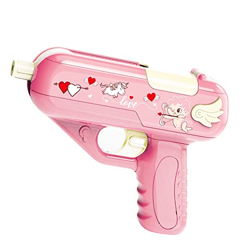 Candy Guns Juguetes con sonido Pistola de almacenamiento de piruletas con luz Candy Toy Sorpresa Regalos Juguete ligero para niños adultos (Pink, 14cm*12cm*4cm)