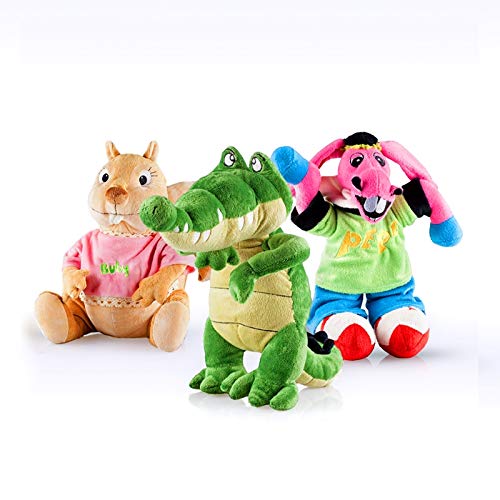 Cantajuego Pack Peluches Medianos: Coco, Burrito Pepe y Buby - Producto Oficial