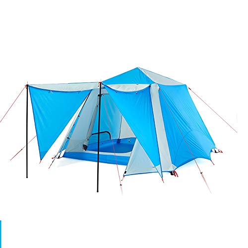 Carpas whss Azul Y Blanco Al Aire Libre 4 Personas 5 Personas 6 Personas Una Habitación Dos Salas Multi-persona Rain Park Rocío Camping Tienda Automática Salvaje Supervivencia Montañismo Aventura Picn