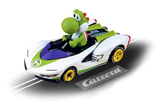 Carrera Go 20064183 Slot Car Nintendo Mario Kart-P-Wing-Yoshi, Multicoloured Coche, Multicolor