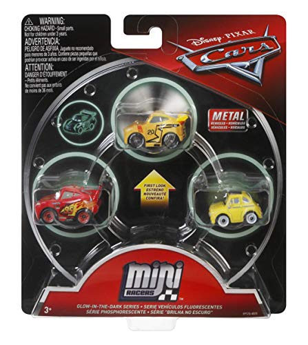 Cars - Pack de 3 Vehículos Mini Racers, Coches de Juguete (Mattel FPT78)