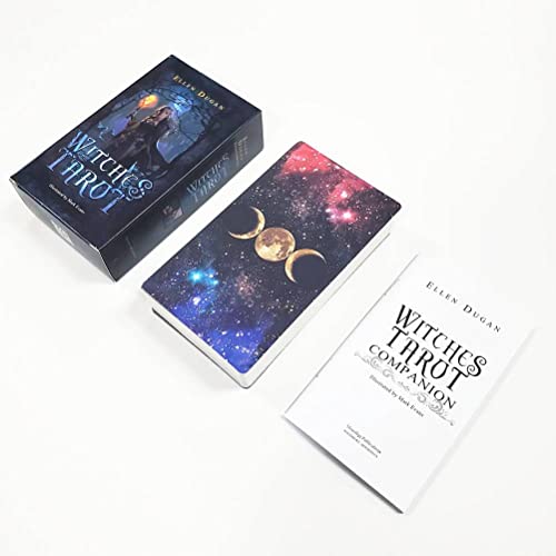 Cartas del Tarot de Brujas,Witch Tarot Cards,Tarot Card,12X7 Party Game