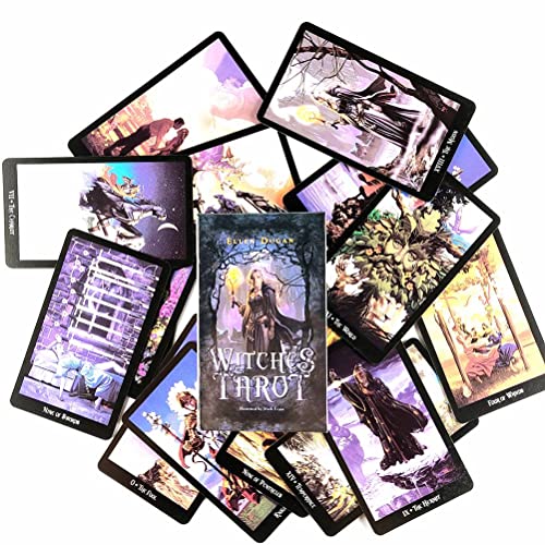 Cartas del Tarot de Brujas,Witch Tarot Cards,Tarot Card,12X7 Party Game