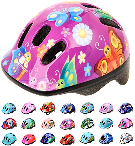 Casco Bicicleta Bebe Helmet Bici Ciclismo para Niño - Cascos para Infantil Bici Helmet para Patinete Ciclismo Montaña BMX Carretera Skate Patines monopatines MV6-2 (S(48-52cm), Butterfly)