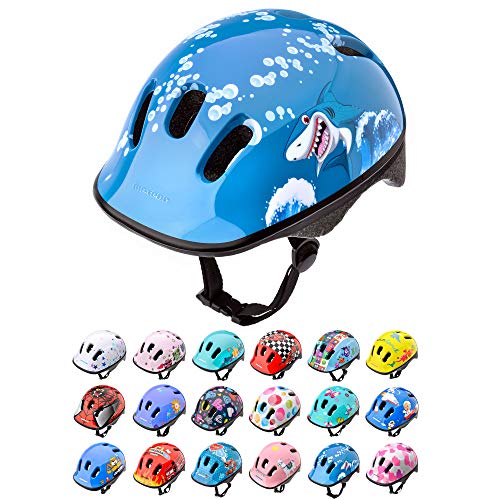 Casco Bicicleta Bebe Helmet Bici Ciclismo para Niño - Cascos para Infantil Bici Helmet para Patinete Ciclismo Montaña BMX Carretera Skate Patines monopatines (XS 44-48 cm, Baby Shark)