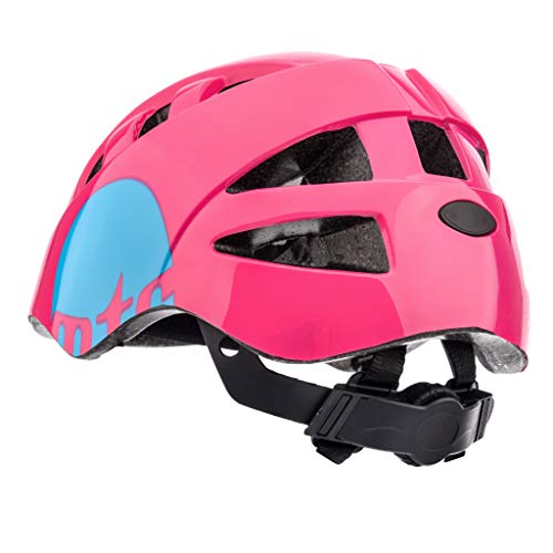 Casco Bicicleta Casco Biciclea Casco Bici Casco de Bicicleta para niños y jóvenes Casco MTB Carretera Ciclismo Skate Bicicleta patineta Patines monopatines MA-2 (M(52-56cm), MTR Pink)