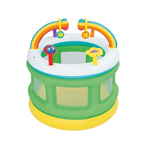 Castillo Inflable para Niños Hogar Valla Protectora para Bebés Niños Pequeños Estera para Gatear Cama Cama Trampolín Inflable para Niños Valla para Juegos De Seguridad para Bebés Pequeños