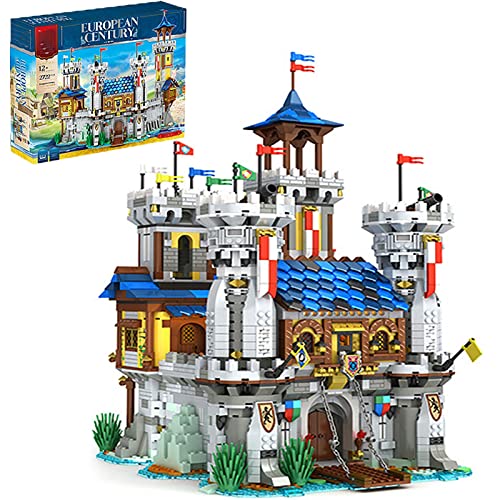 Castillo Medieval Serie Europea Arquitectura Medieval 2722 Piezas, Modelo Kit Casa Castillo Compatible con Lego Medieval Creator