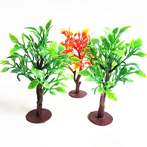 Cayway 24 Pz Modelo Árbol Palmeras de Coco Modelo, 12 Pz Huesos de Dinosaurio de Plástico para Decoración en Miniatura o Decoración para Tartas