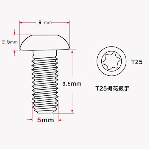 Celtics 12 unids Acero Inoxidable T25 Ciclo Bicicleta Tornillos de Freno de Tornillo Tornillos de Rotor de Freno de Bicicleta de Montaña MTB